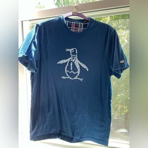 Original Penguin Mens Medium Blue T-Shirt
